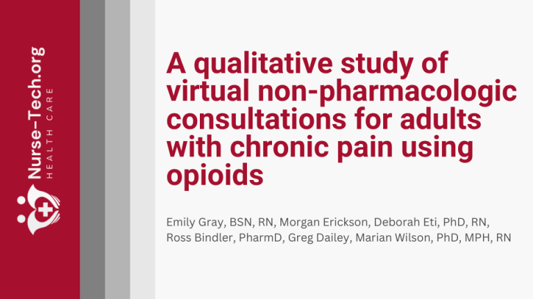 Experiencing COMFORT: A qualitative study of virtual non-pharmacologic consultations for adults with chronic pain using opioids